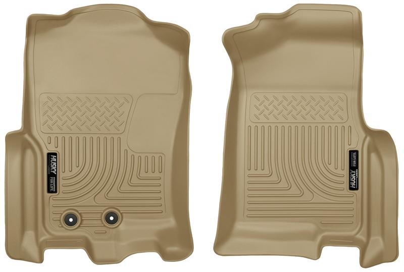 Ford Expedition Floor Mats - Front - Husky Liners - WeatherBeater - Tan - 2015